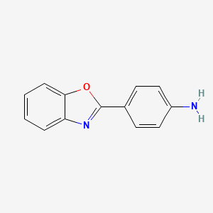 4-BENZOOXAZOL-2-YL-PHENYLAMINE structure, CAS 20934-81-0