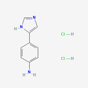 4-(1H-imidazol-4-yl)benzenamine hydrochloride structure, CAS 72798-67-5