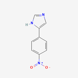 4-(4-NITROPHENYL)-1H-IMIDAZOLE structure, CAS 38980-93-7