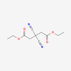 Pentanedioic acid, 3,3-dicyano-, 1,5-diethyl ester structure, CAS 77415-69-1