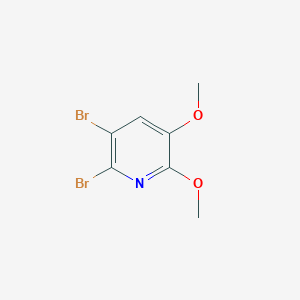 2,3-dibromo-5,6-dimethoxypyridine structure, CAS 106331-71-9