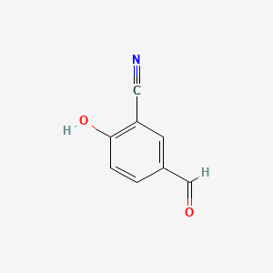 Benzonitrile, 5-formyl-2-hydroxy- (9CI) structure, CAS 73289-79-9