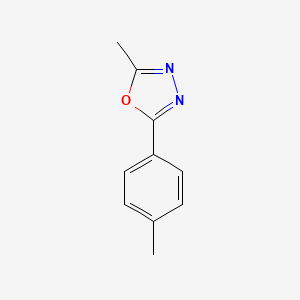 2-(4-Methylphenyl)-5-Methyl-1,3,4-oxadiazole structure, CAS 25877-53-6