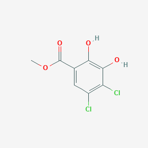 methyl 4,5-dichloro-2,3-dihydroxybenzoate structure, CAS 819800-61-8