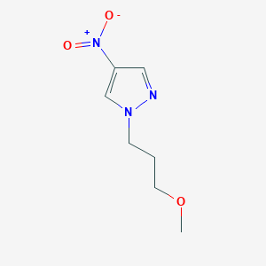 1-(3-Methoxypropyl)-4-nitropyrazole structure, CAS 1240572-44-4