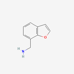 1-(1-Benzofuran-7-yl)methanamine structure, CAS 936220-61-0