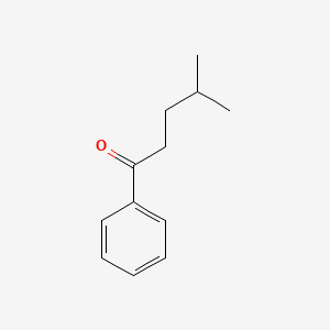 4-methyl-1-phenylpentan-1-one structure, CAS 2050-07-9