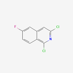 1,3-Dichloro-6-fluoroisoquinoline structure, CAS 1041423-26-0