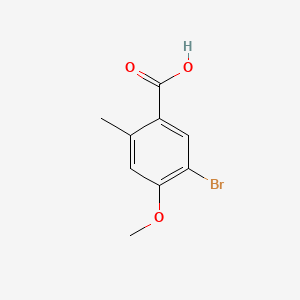 5-BROMO-4-METHOXY-2-METHYLBENZOIC ACID structure, CAS 875245-69-5