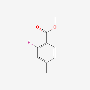 methyl 2-fluoro-4-methylbenzoate structure, CAS 74733-29-2