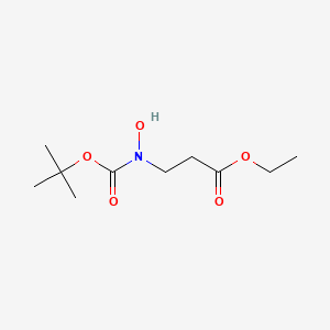 ethyl N-hydroxy-N-tert-butoxycarbonyl-3-aminopropionate structure, CAS 925671-15-4