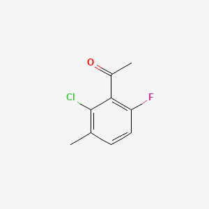 2'-CHLORO-6'-FLUORO-3'-METHYLACETOPHENONE structure, CAS 261762-63-4