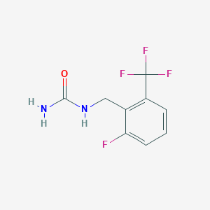 1-(2-FLUORO-6-(TRIFLOROMETHYL)BENZYL)UREA structure, CAS 830346-46-8