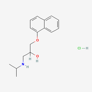 (+/-)-PROPANOLOL HCL structure, CAS 3506-09-0