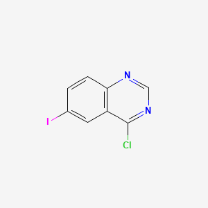4-Chloro-6-iodoquinazoline structure, CAS 988556-31-1
