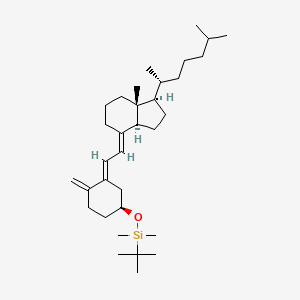 Silane, (1,1-diMethylethyl)diMethyl[[(3β,5E,7E)-9,10-secocholesta-5,7,10(19)-trien-3-yl]oxy]- structure, CAS 87649-55-6
