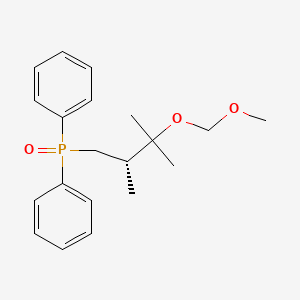 (S)-(3-(MethoxyMethoxy)-2,3-diMethylbutyl)diphenylphosphine oxide structure, CAS 1263504-45-5