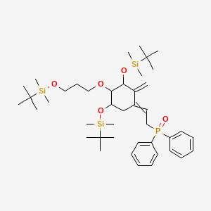 Phosphine oxide, [(2Z)-2-[(3R,4R,5R)-3,5-bis[[(1,1-diMethylethyl)diMethylsilyl]oxy]-4-[3-[[(1,1-diMethylethyl)diMethylsilyl]oxy]propoxy]-2-Methylenecyclohexylidene]ethyl]diphenyl- structure, CAS 200636-54-0