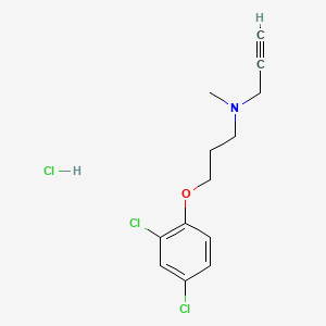 CLORGYLINE HYDROCHLORIDE structure, CAS 17780-75-5