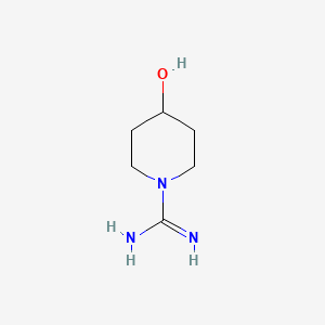 4-(HYDROXY)PIPERIDINE-1-CARBOXAMIDINE structure, CAS 108001-76-9