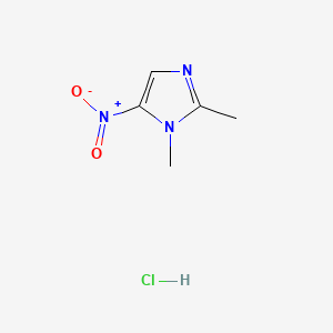 1,2-dimethyl-5-nitro-1H-imidazole monohydrochloride structure, CAS 25332-20-1