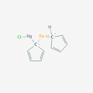 CHLOROMERCURIFERROCENE structure, CAS 1273-75-2