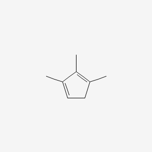 1,2,3-TRIMETHYLCYCLOPENTADIENE structure, CAS 3853-27-8