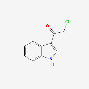 Ethanone, 2-chloro-1-(3-indolyl) structure, CAS 28755-03-5