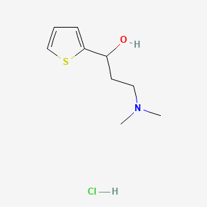3-(dimethylamino)-1-(thiophen-2-yl)propan-1-ol structure, CAS 13636-01-6