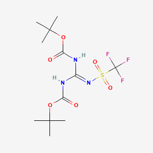1,3-di-Boc-2-(trifluoromethyl-sulfonyl)guanidine structure, CAS 207857-15-6