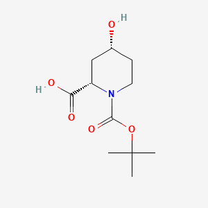 4-HYDROXY-PIPERIDINE-1,2-DICARBOXYLIC ACID 1-TERT-BUTYL ESTER structure, CAS 955016-25-8