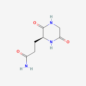 CYCLO(-GLY-GLN) structure, CAS 52662-00-7