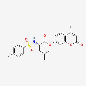 4-Methyl-2-oxo-2H-chroMen-7-yl tosyl-L-leucinate structure, CAS 152061-78-4