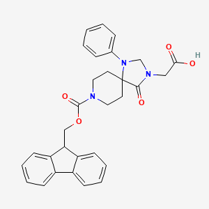 FMOC-3-CARBOXYMETHYL-1-PHENYL-1,3,8-TRIAZASPIRO[4 5]DECAN-4-ONE structure, CAS 215190-27-5
