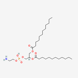 1,2-Dilauroyl-sn-Glycero-3-PhosphatidylethanolaMine structure, CAS 42436-56-6