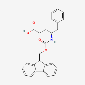 (R)-4-(FMOC-AMINO)-5-PHENYLPENTANOIC ACI structure, CAS 269078-74-2