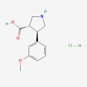 H-trans-DL-b-Pro-4- (2-methoxyphenyl)-OH·HCl structure, CAS 1049735-29-6