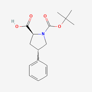 (2S,4S)-BOC-4-PHENYL-PYRROLIDINE-2-CARBOXYLIC ACID structure, CAS 96314-29-3