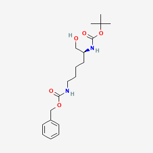 N-alpha-t-Butyloxycarbonyl-N-epsilon-benzyloxycarbonyl-L-lysinol structure, CAS 82689-20-1