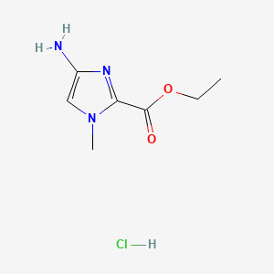 4-AMINO-1-METHYL-1H-IMIDAZOLE-2-CARBOXYLIC ACID ETHYL ESTER HCL structure, CAS 180258-46-2