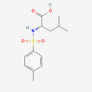 (S)-4-Methyl-2-(4-methylphenylsulfonamido)pentanoic acid structure, CAS 1220-80-0