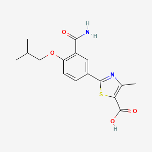 2-[3-(AMinocarbonyl)-4-(2-Methylpropoxy)phenyl]-4-Methyl-5-thiazolecarboxylic Acid structure, CAS 1239233-86-3