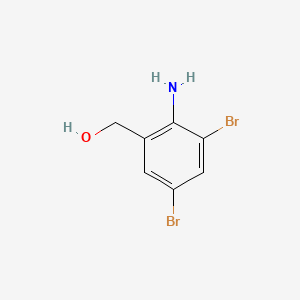2-AMINO-3,5-DIBROMOBENZYL ALCOHOL structure, CAS 50739-76-9