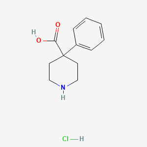 4-Phenyl-4-piperidine carboxylic acid HCl structure, CAS 53484-76-7