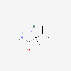 L-a-Me-Val-NH2 structure, CAS 90377-00-7