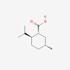 [1R-(1alpha,2beta,5alpha)]-2-(isopropyl)-5-methylcyclohexanecarboxylic acid structure, CAS 16052-40-7