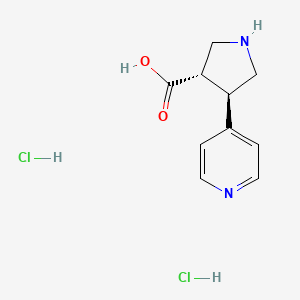 H-trans-DL-b-pro-4-(4-pyridinyl)-OH·HCl structure, CAS 1049740-23-9