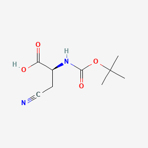 BOC-BETA-CYANO-ALA-OH structure, CAS 45159-34-0