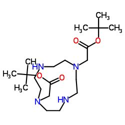 1,7-Bis(tert-butoxycarbonylmethyl)-1,4,7,10-tetraazacyclododecane structure, CAS 162148-48-3