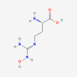 N-OMEGA-HYDROXY-NOR-L-ARGININE, DIACETATE SALT structure, CAS 189302-40-7